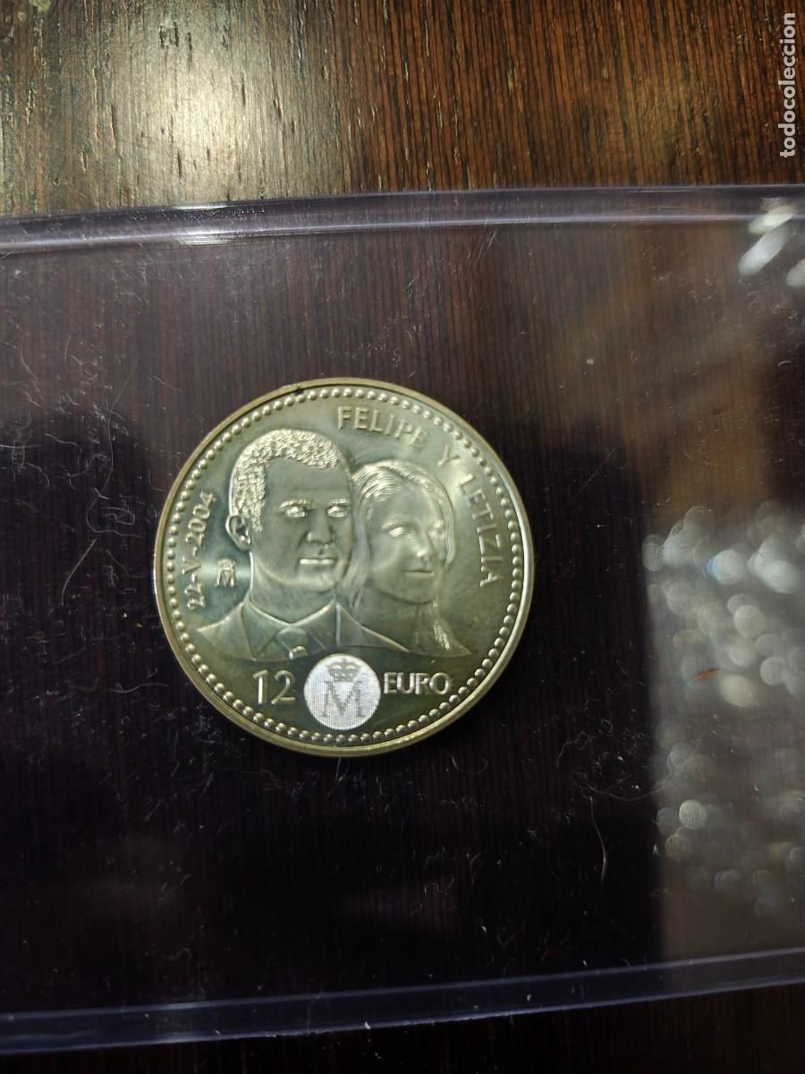 Euros: MONEDA 12 EUROS BODA PRINCIPE FELIPE Y DO&Ntilde;A LETIZIA 2004