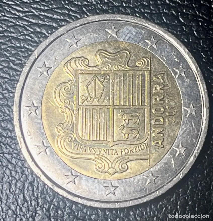 Euros: Andorra 2017 2 euros moneda com&uacute;n Escudo Armas