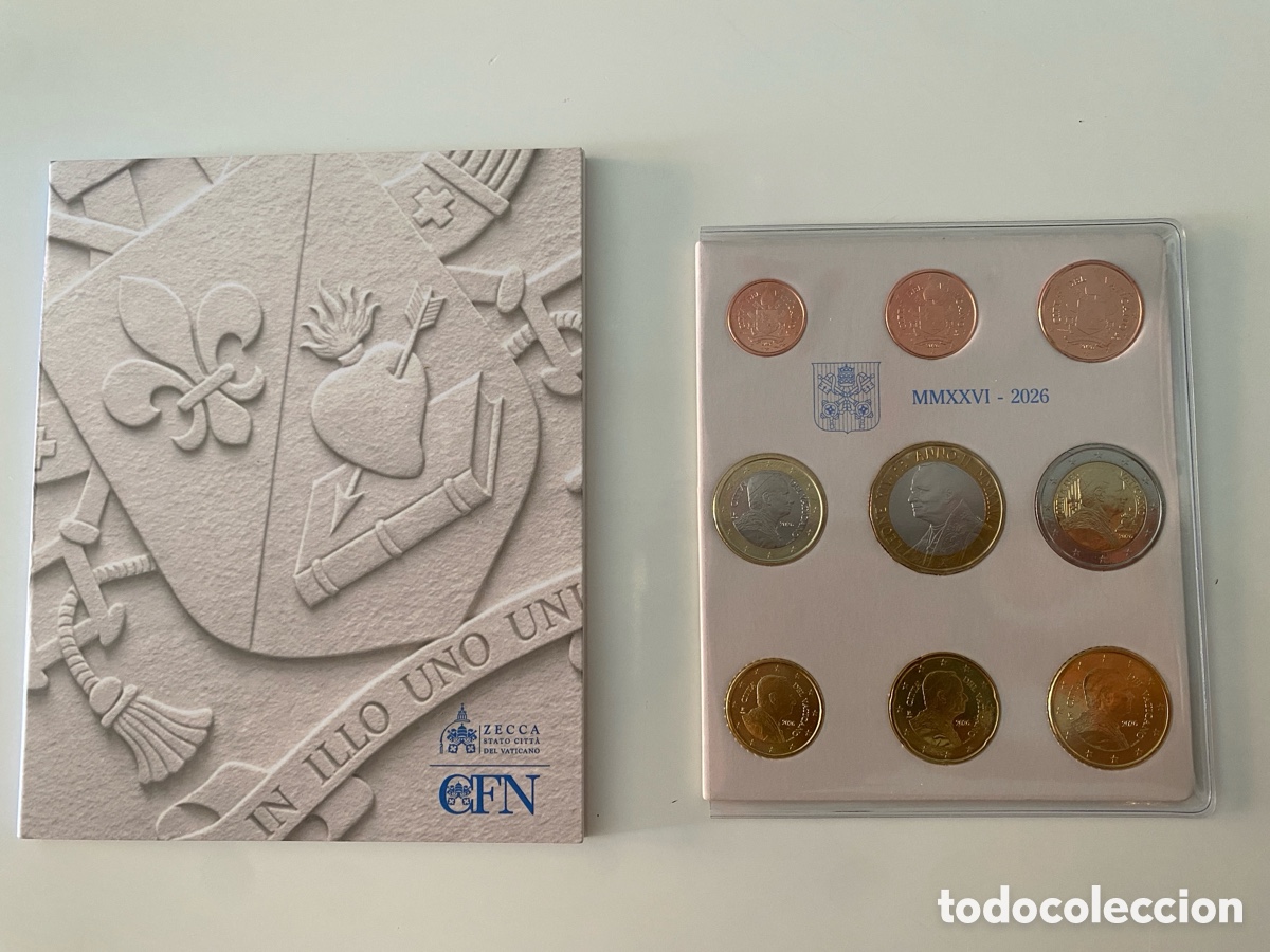 Euros: VATICANO VATIKAN SERIE DIVISIONAL 2026 - 1 cent - 5 Euro - 9 Valores