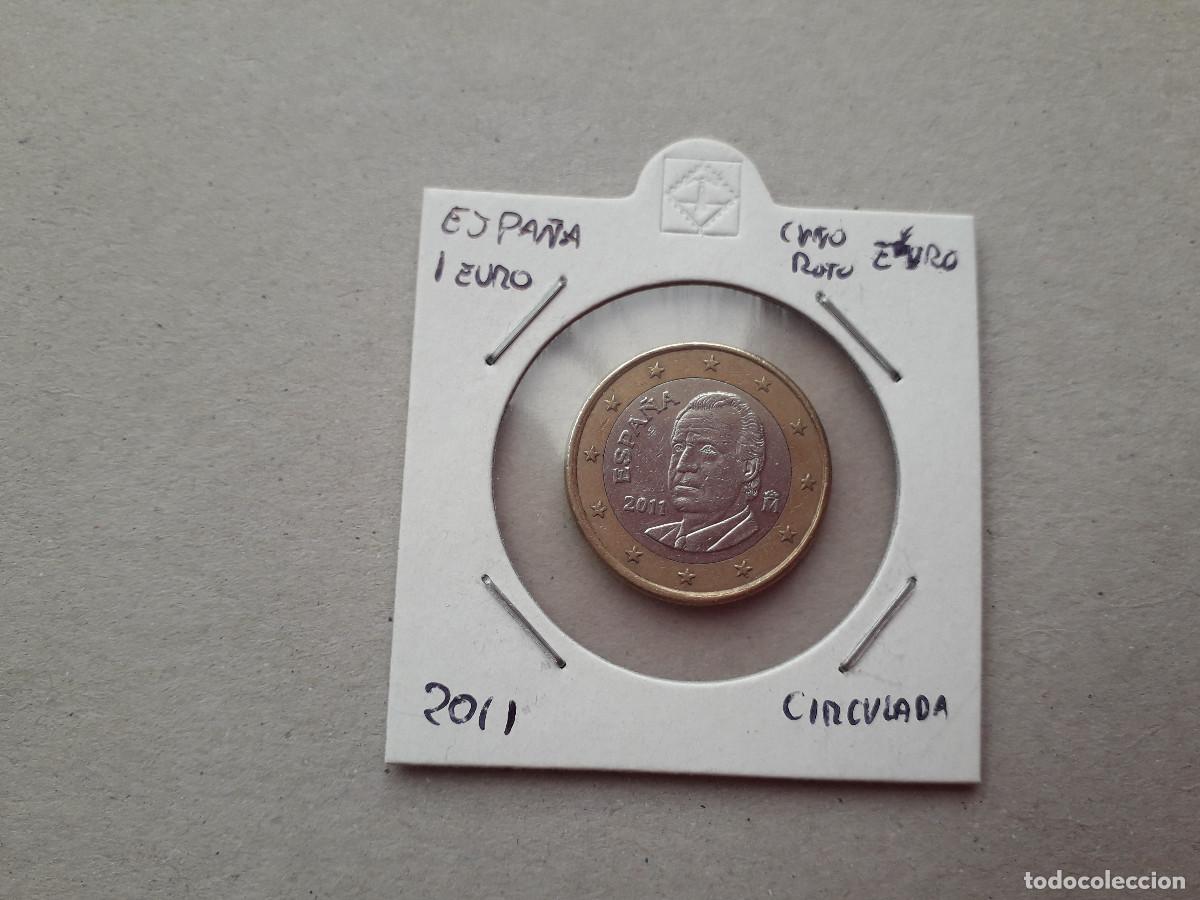 Euros: 003827NUM-X0069-Espa&ntilde;a 1 &euro; -2011 - Cu&ntilde;o roto EURO -encartonada