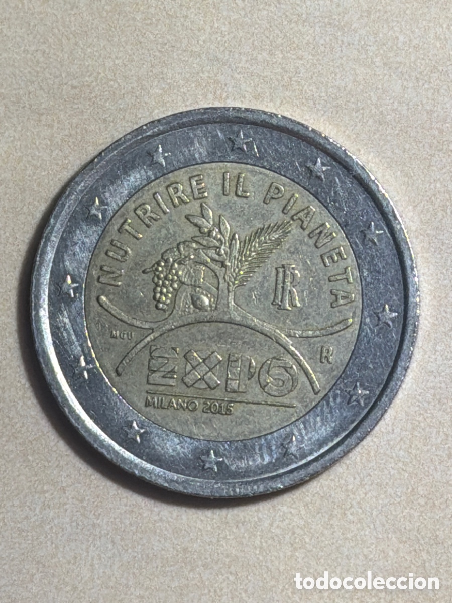 Euros: 2 euros Expo Mil&aacute;n 2015 Italia | Moneda Conmemorativa