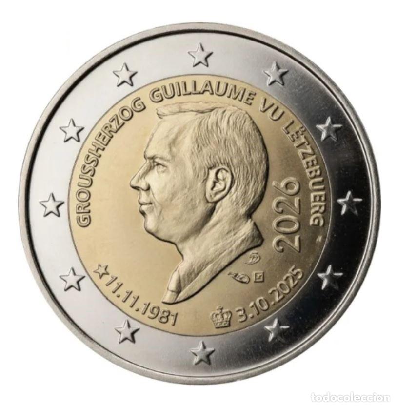 Euros: MONEDA 2 EUROS LUXEMBURGO 2026 - 45 ANIVERSARIO DUQUE - SIN CIRCULAR