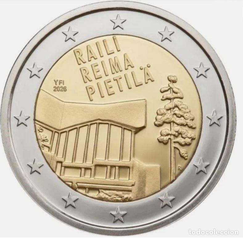 Euros: MONEDA 2 EUROS FINLANDIA 2026 - RAILI REIMA PIETILA - SIN CIRCULAR