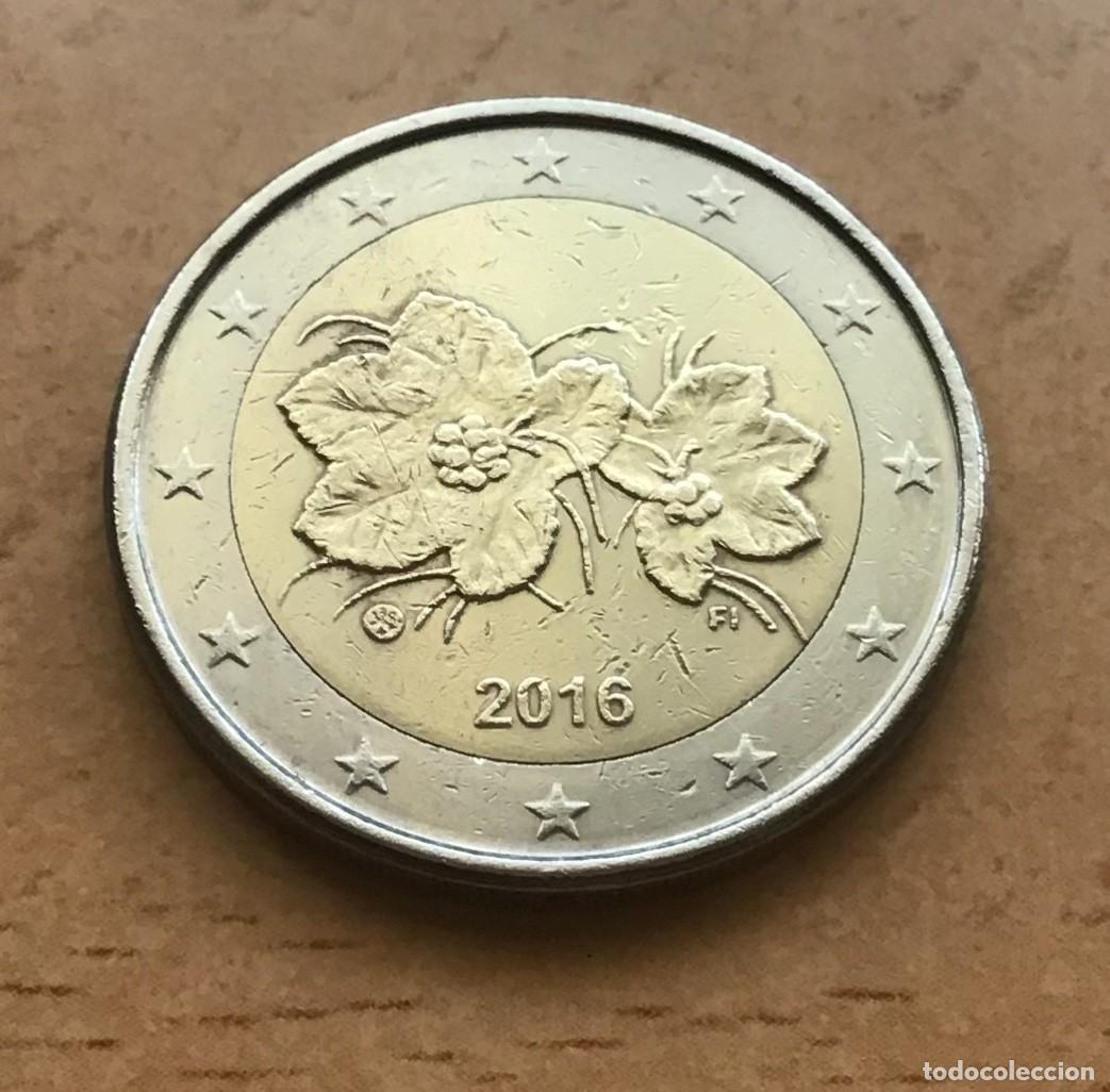 Euros: 2 euros de Finlandia. A&ntilde;o 2016. A&ntilde;o muy raro. Tirada de tan solo 200.000 piezas