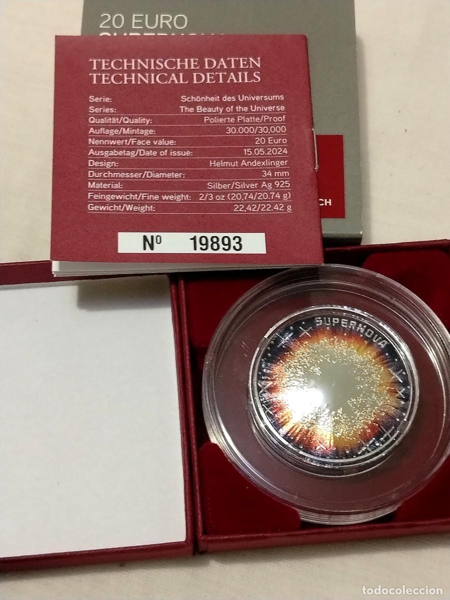 Euros: Austria 20 euros 2024 supernova