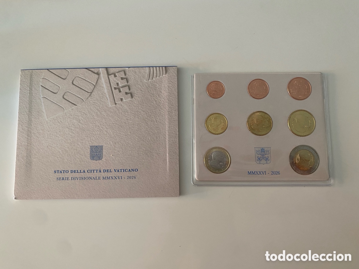 Euros: VATICANO VATIKAN SERIE DIVISIONAL 2026 - 1 cent - 2 Euro - 8 Valores