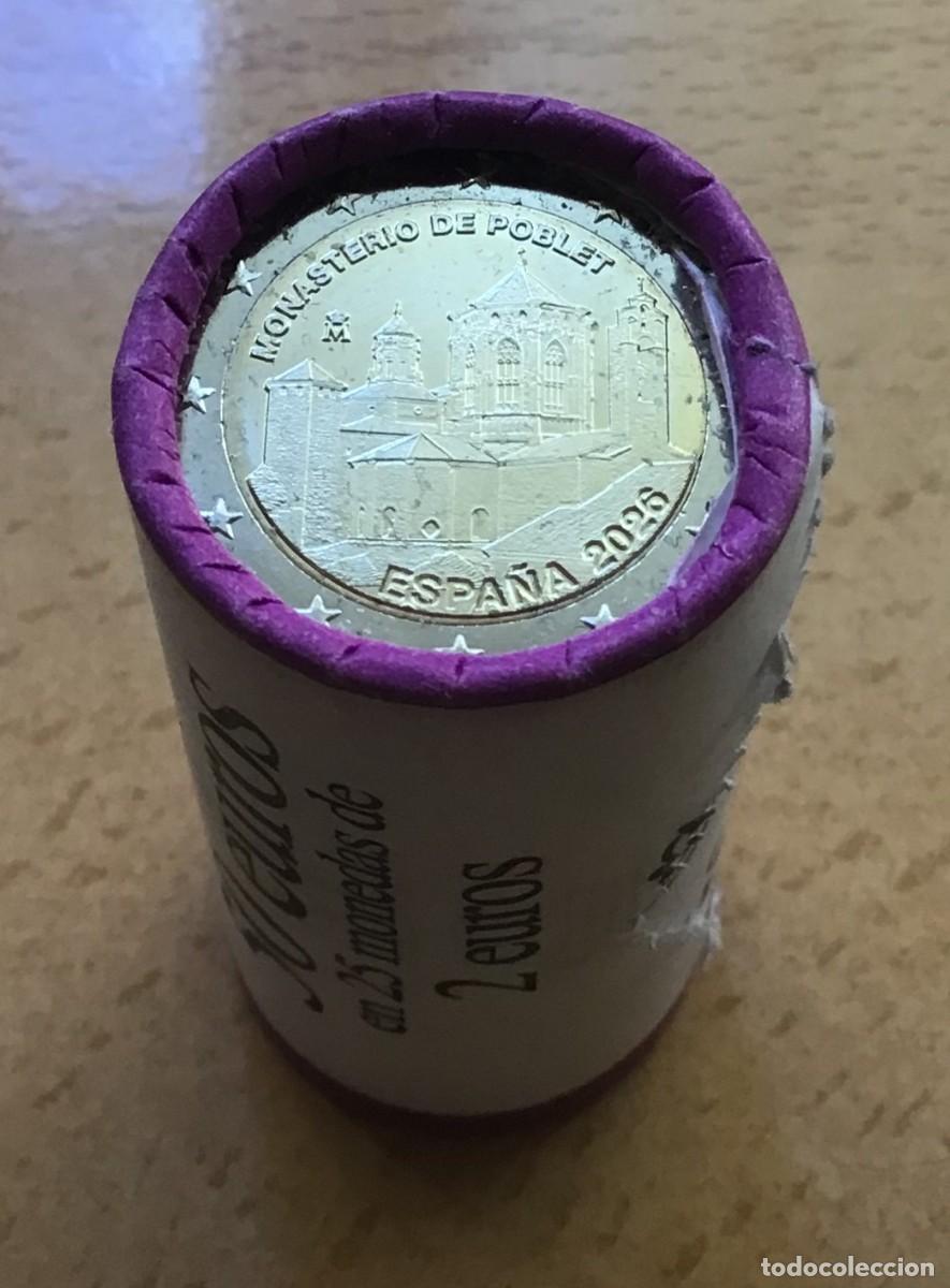 Euros: 2 euros conmemorativos de Espa&ntilde;a. Monasterio de Poblet. A&ntilde;o 2026. Sin circular