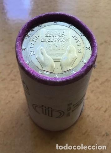Euros: 2 euros conmemorativos de Espa&ntilde;a. Art&iacute;culo 49 (Inclusi&oacute;n). A&ntilde;o 2026. Sin circular