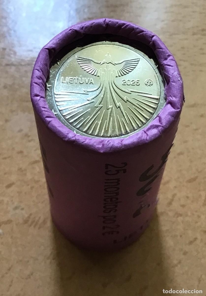 Euros: 2 euros conmemorativos de Lituania. Independencia energ&eacute;tica. A&ntilde;o 2026. Sin circular