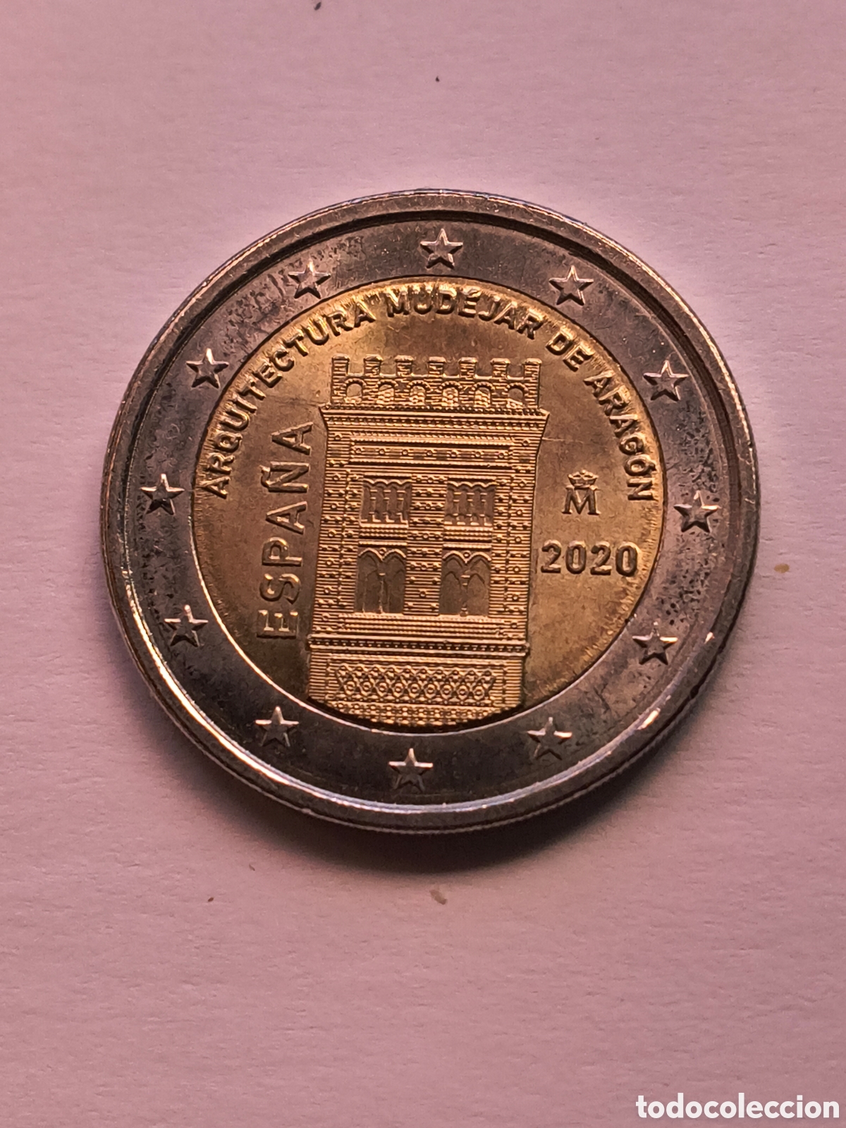 Euros: MONEDA ESPA&Ntilde;A 2 EURO 2020. CONM ARQUITECTURA MUDEJAR DE ARAGON