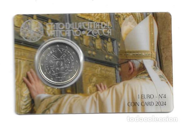 Euros: VATICANO 2024. COINCARD DE 1 &euro;. N&ordm; 4 EXTRAORDINARIO