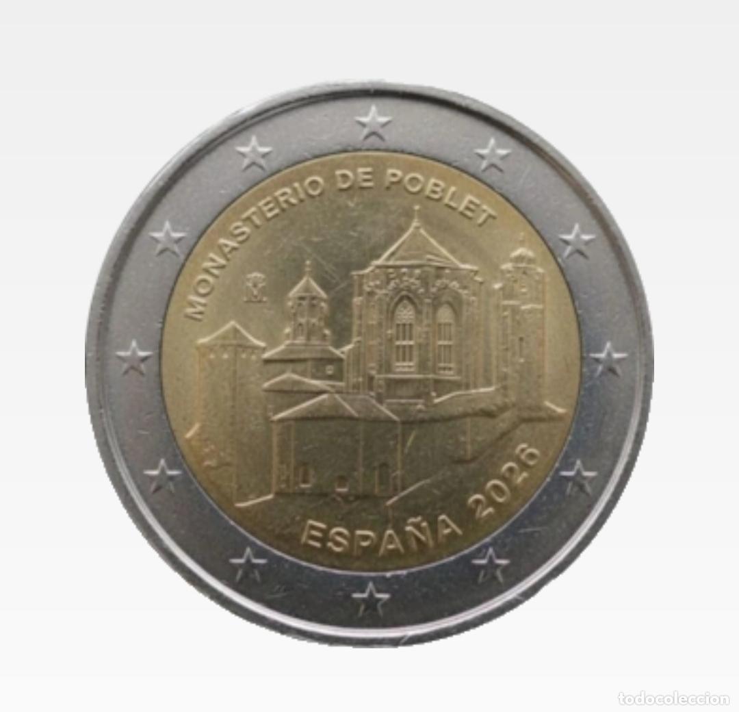 Euros: ESPA&Ntilde;A 2026 MONEDA 2 EUROS CONMEMORATIVA - MONASTERIO POBLET - SIN CIRCULAR