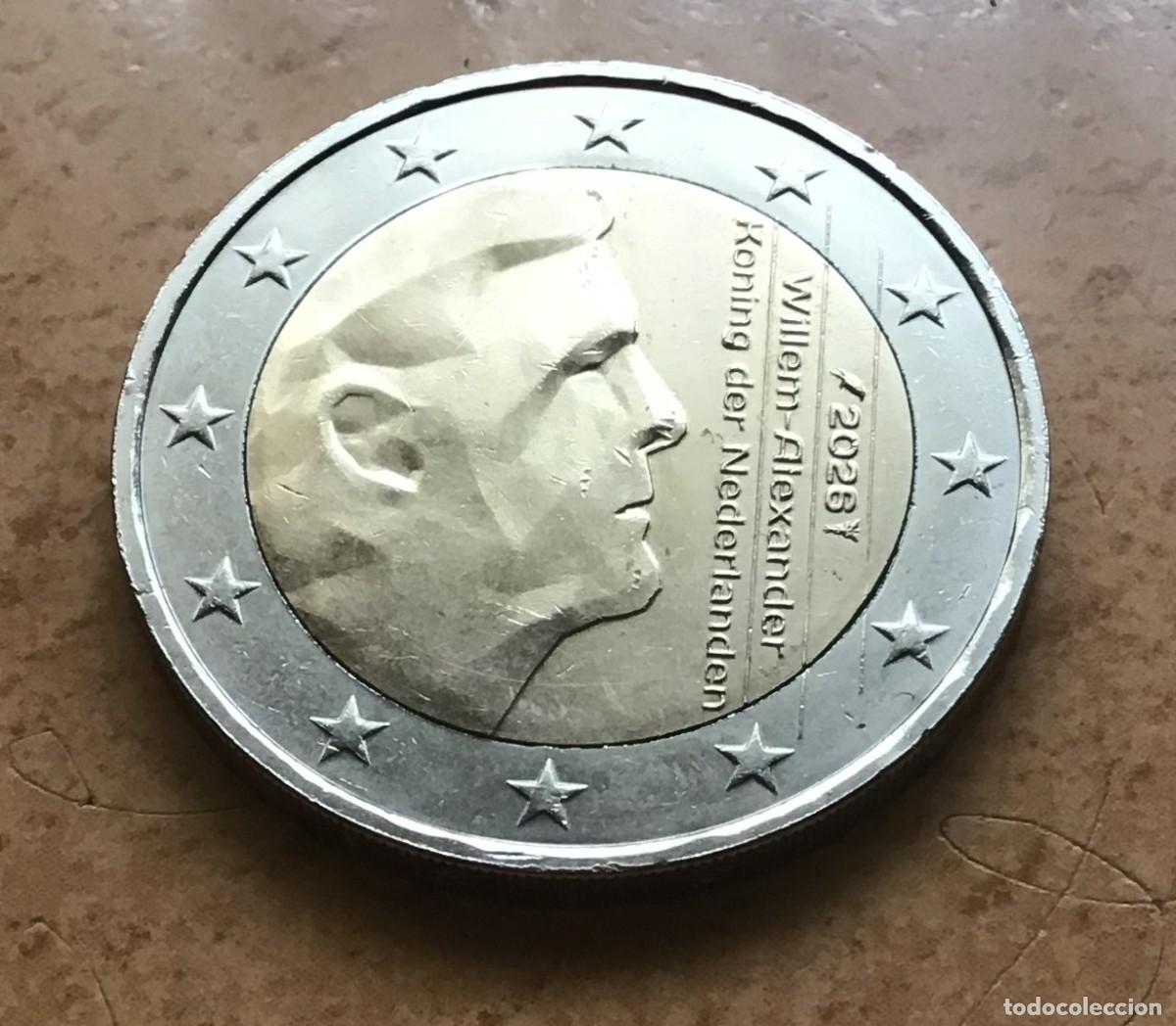 Euros: 2 euros de Holanda (Pa&iacute;ses Bajos). A&ntilde;o 2026