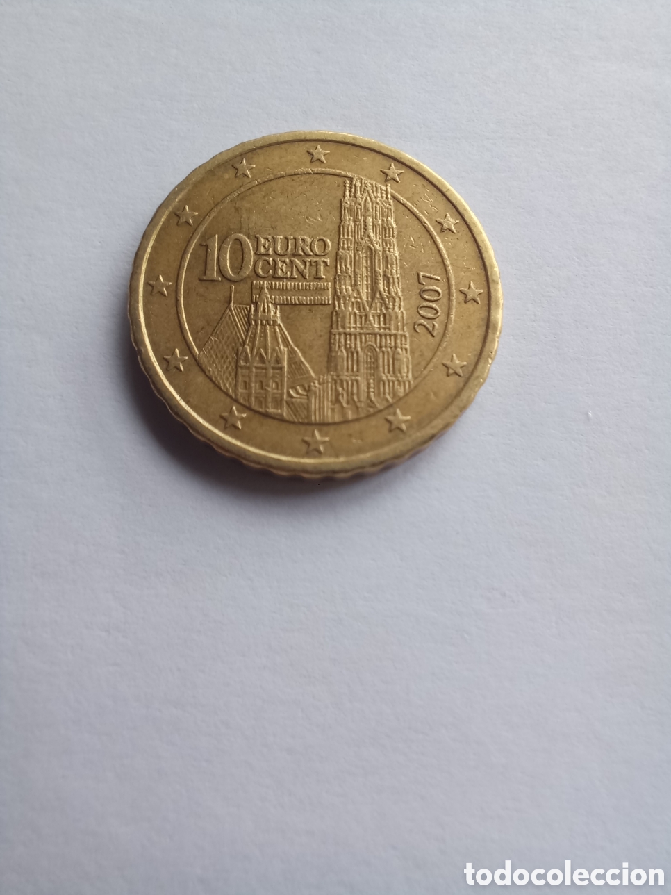 Euros: MONEDA 10 C&Eacute;NTIMOS DE EURO AUSTRIA - A&Ntilde;O 2007 (CENTRAL DE SAN ESTEBAN)