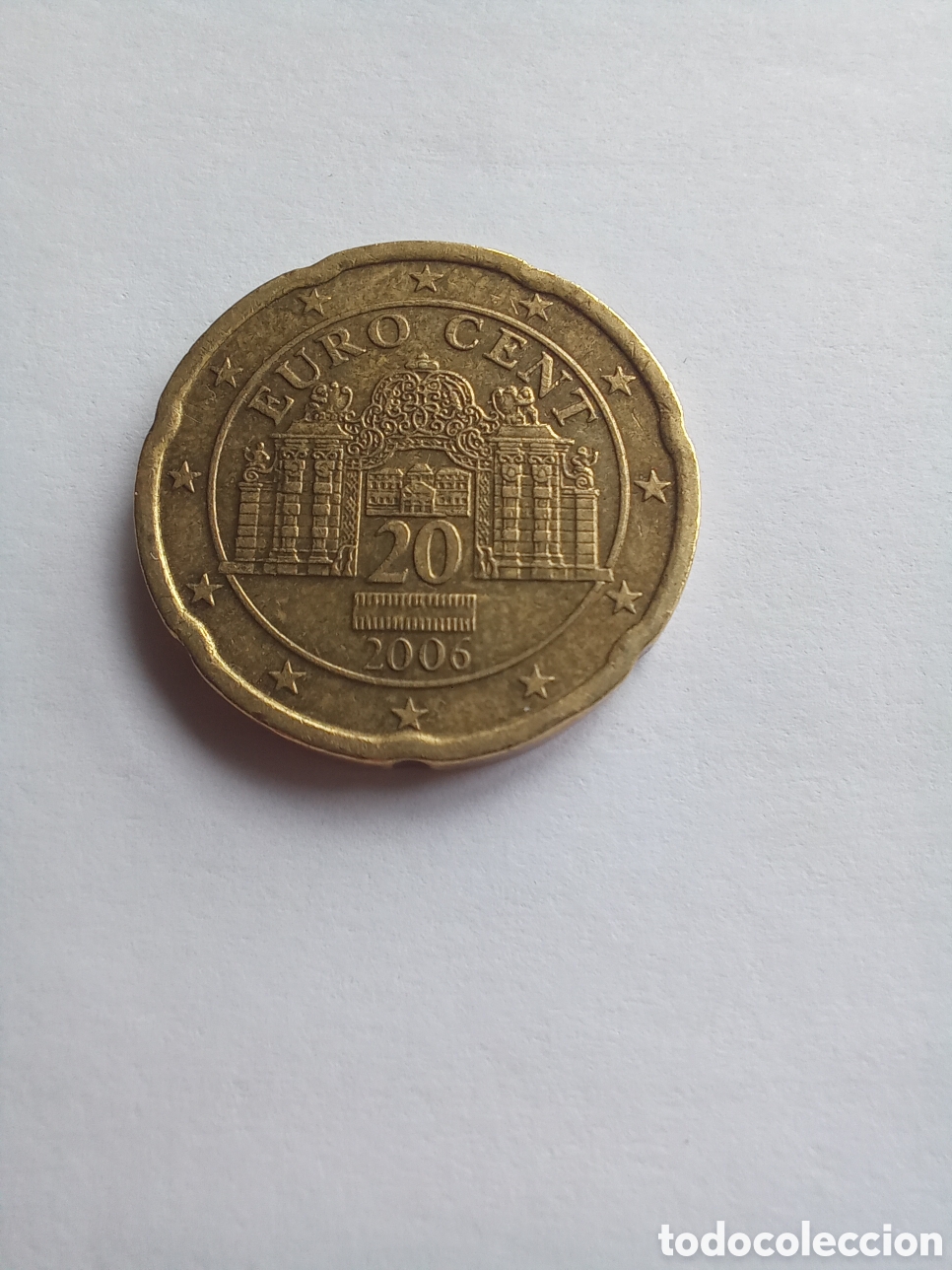 Euros: MONEDA 20 C&Eacute;NTIMOS DE EURO AUSTRIA - A&Ntilde;O 2006 (CASTILLO BELVEDERE)