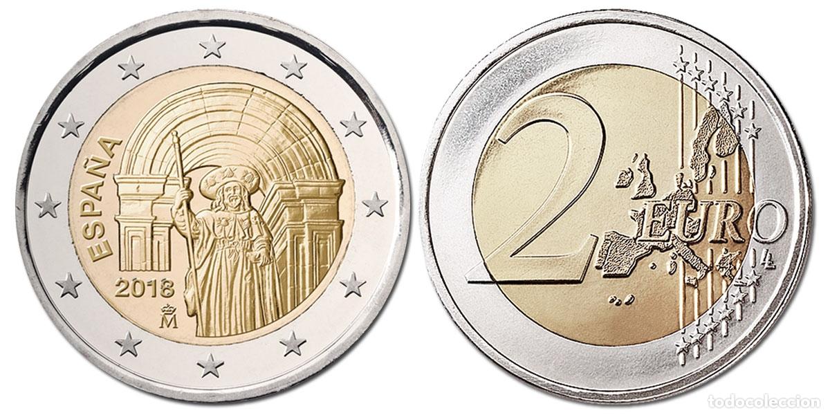 Euros: HEUR0343 MONEDA ESPA&Ntilde;A 2 EUROS 2018 (Santiago Compostela)