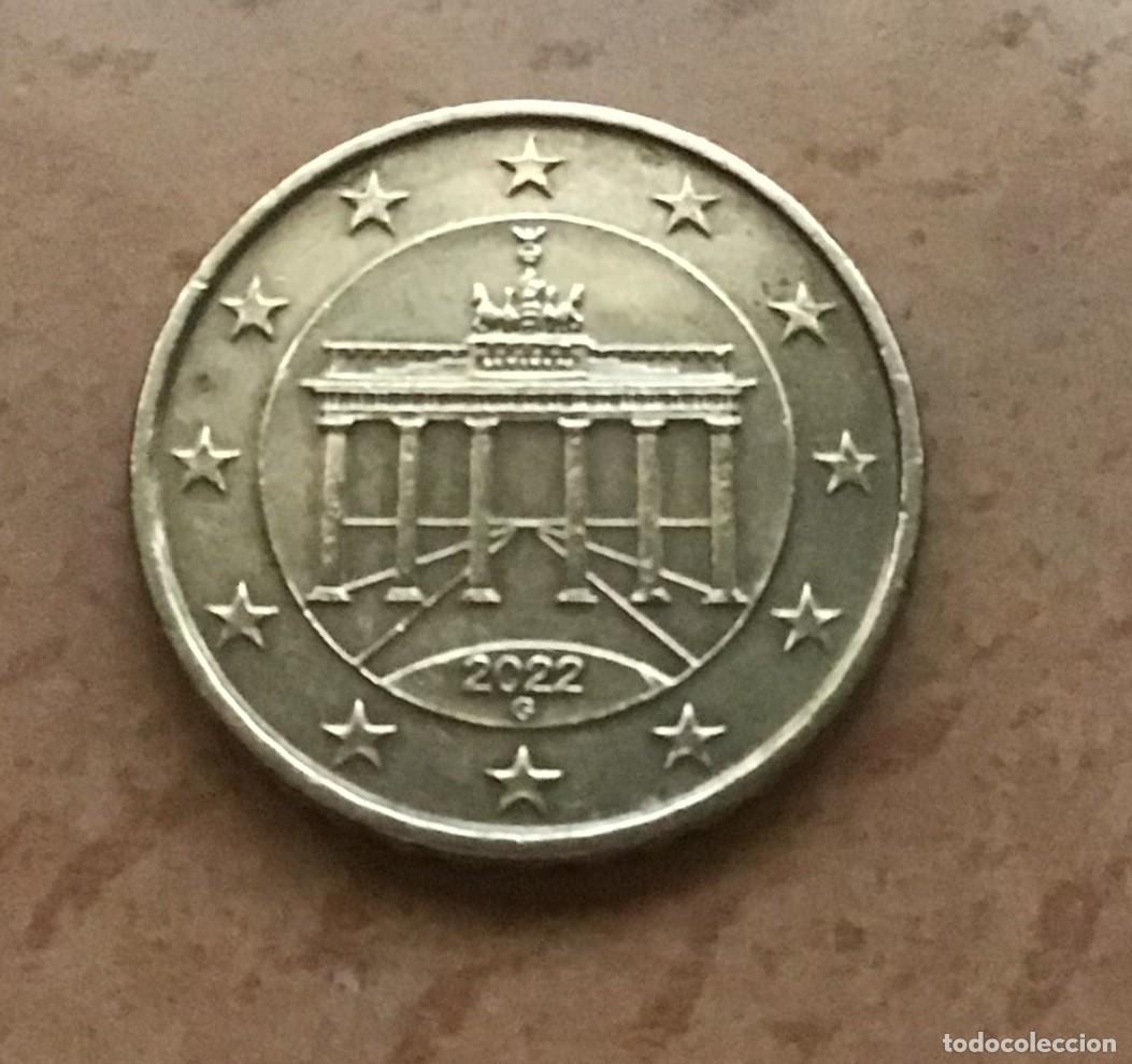 Euros: 10 c&eacute;ntimos de euro de Alemania. A&ntilde;o 2022 ceca G