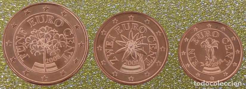 Euros: Euro 1+2+5 c&eacute;ntimos Austria 2008 sin circular