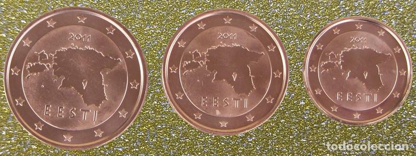 Euros: LOTE 1-2-5 CENTIMOS EURO ESTONIA 2011 SIN CIRCULAR