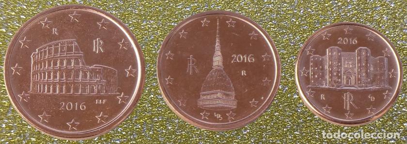 Euros: Euro 1+2+5 c&eacute;ntimos Italia 2016 sin circular
