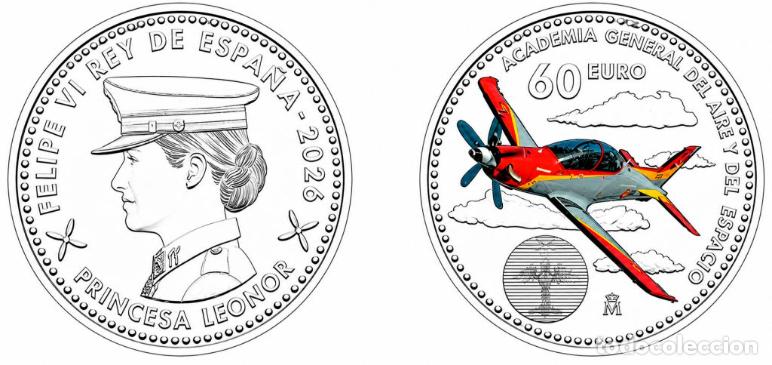 Euros: 60 Euro Espa&ntilde;a 2026 &rdquo;Academia General del Aire y del Espacio&rdquo;