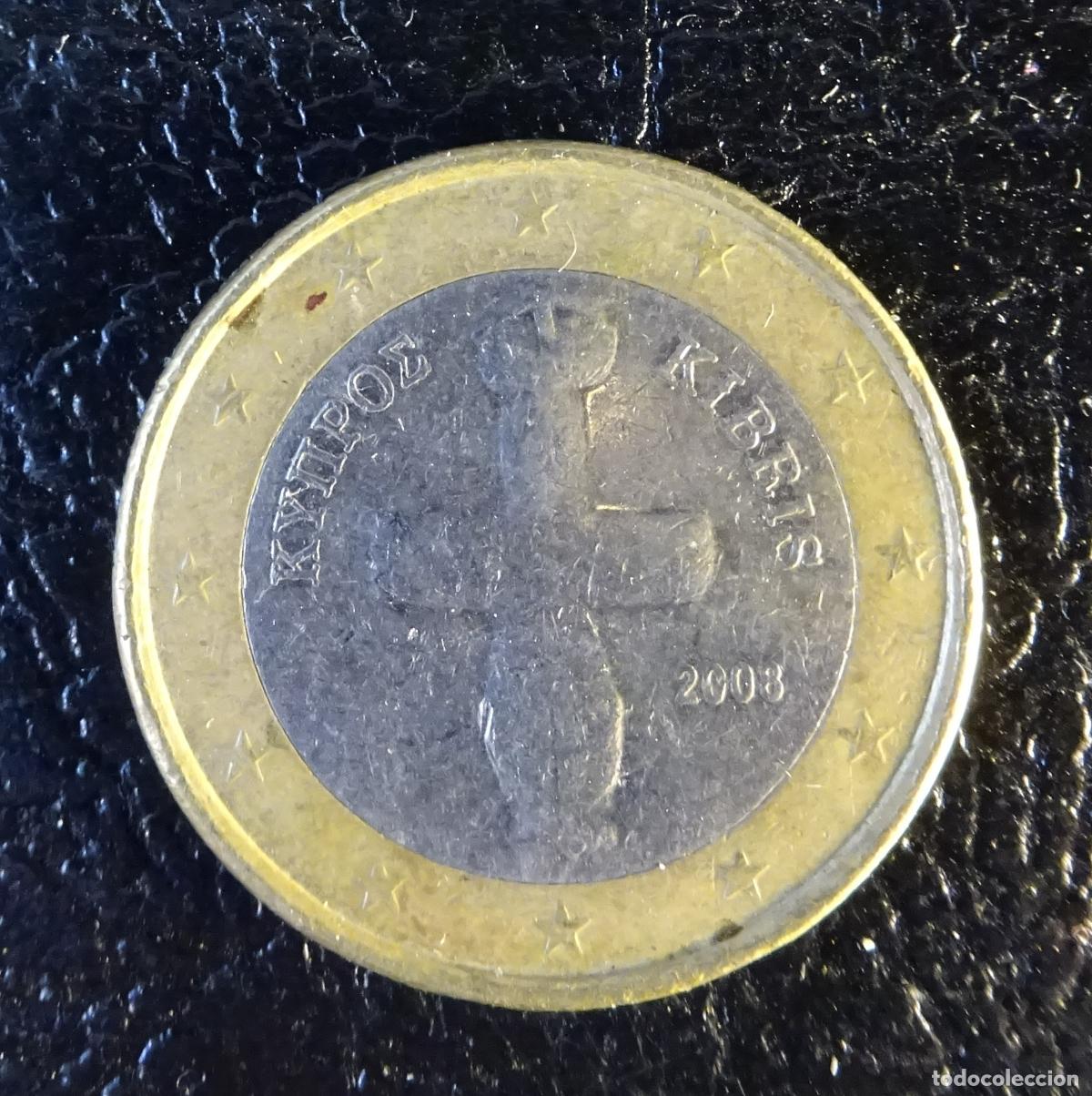 Euros: CHIPRE 1 EURO 2008 CIRCULADA