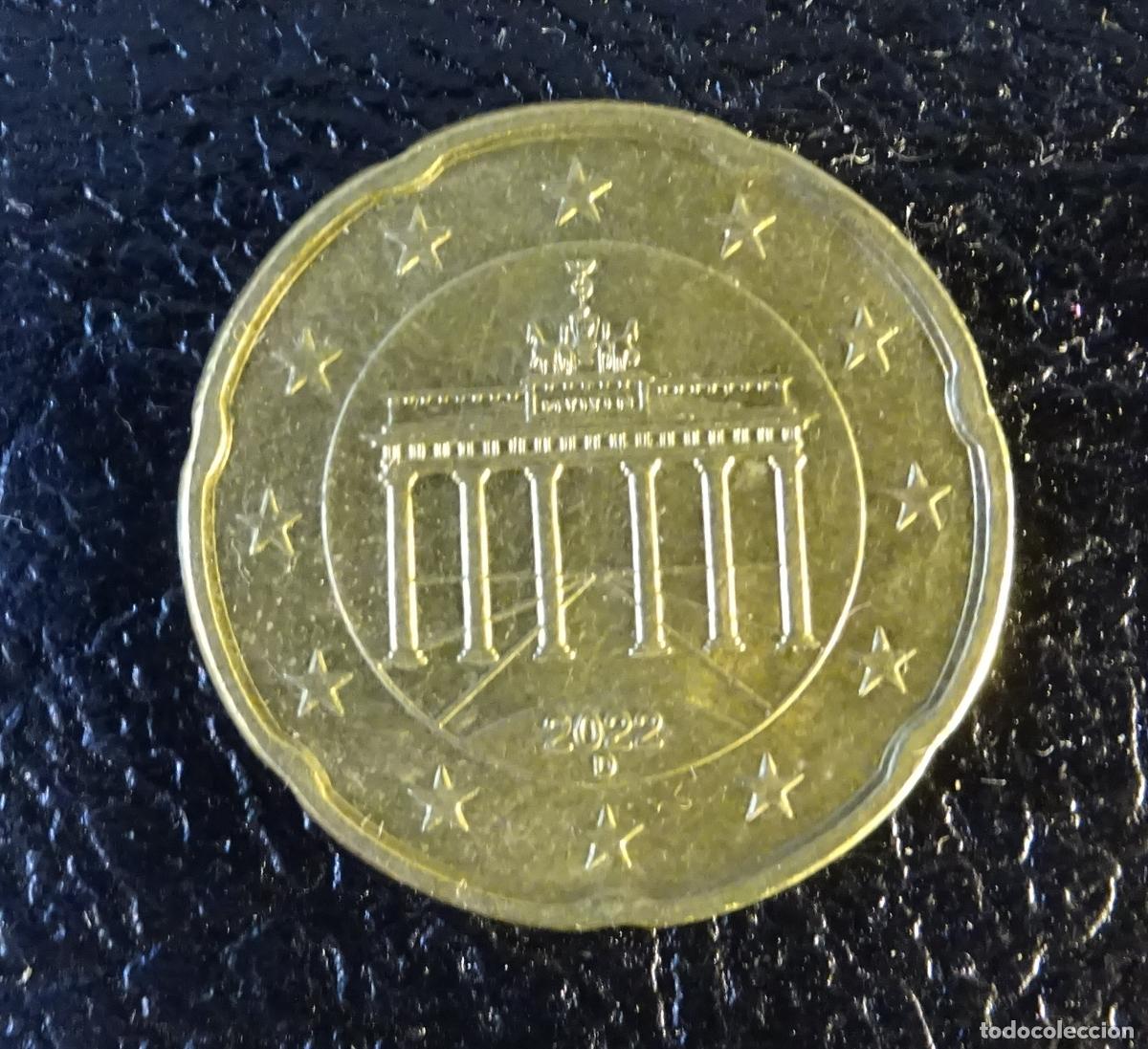 Euros: ALEMANIA 20 C&Eacute;NTIMOS DE EURO 2022 D