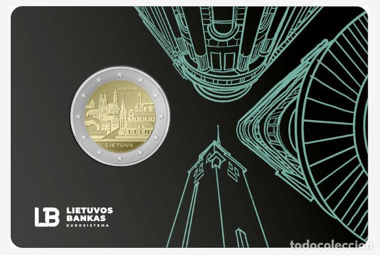 Euros: LITUANIA 2 EUROS 2026 CONM. -CIUDAD DE KAUNAS - COINCARD -
