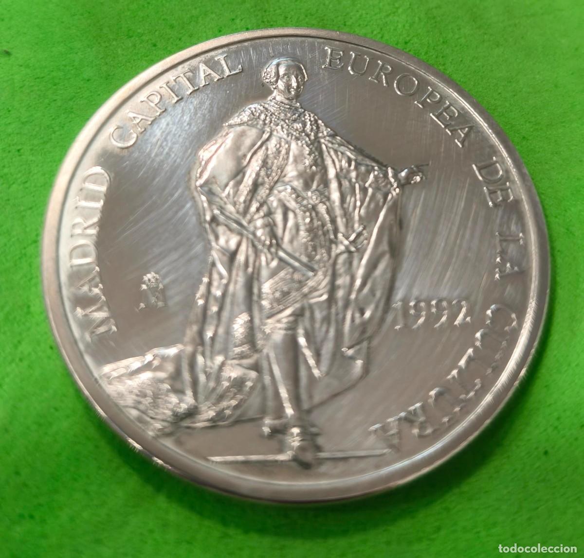 Euros: ESPA&Ntilde;A. A&Ntilde;O 1992. 5 ECUS PLATA CARLOS III. PESO 33,62 GR