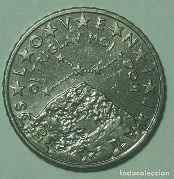 Euros: Moneda 50 cent. de Euro circulada ESLOVENIA 2021