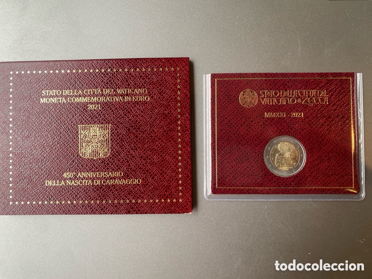 Euros: Cartera 2&euro; 2021 Caravaggio