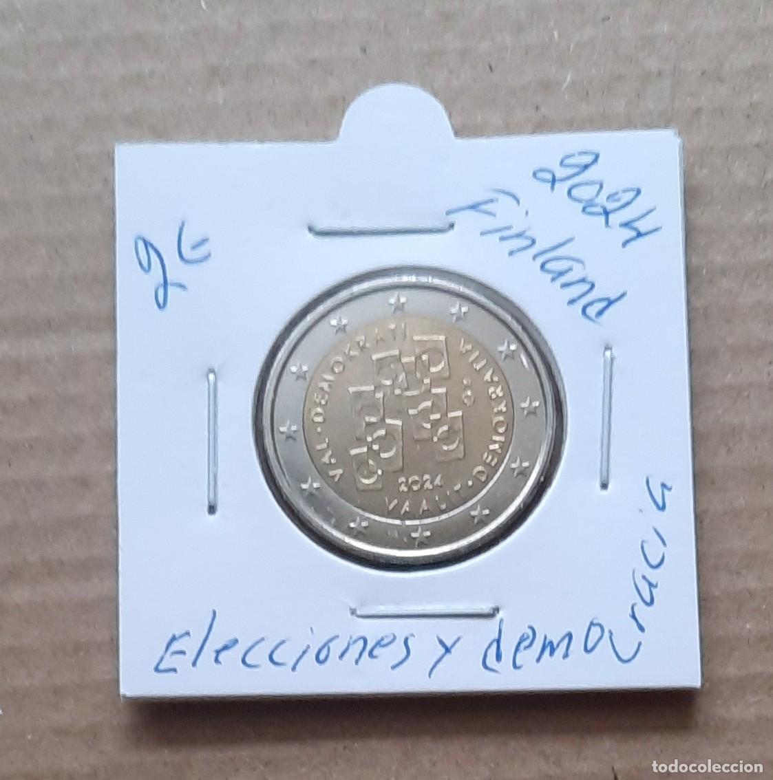 Euros: Finlandia conmemorativa 2 euros Elecciones y democracia 2024 circulada