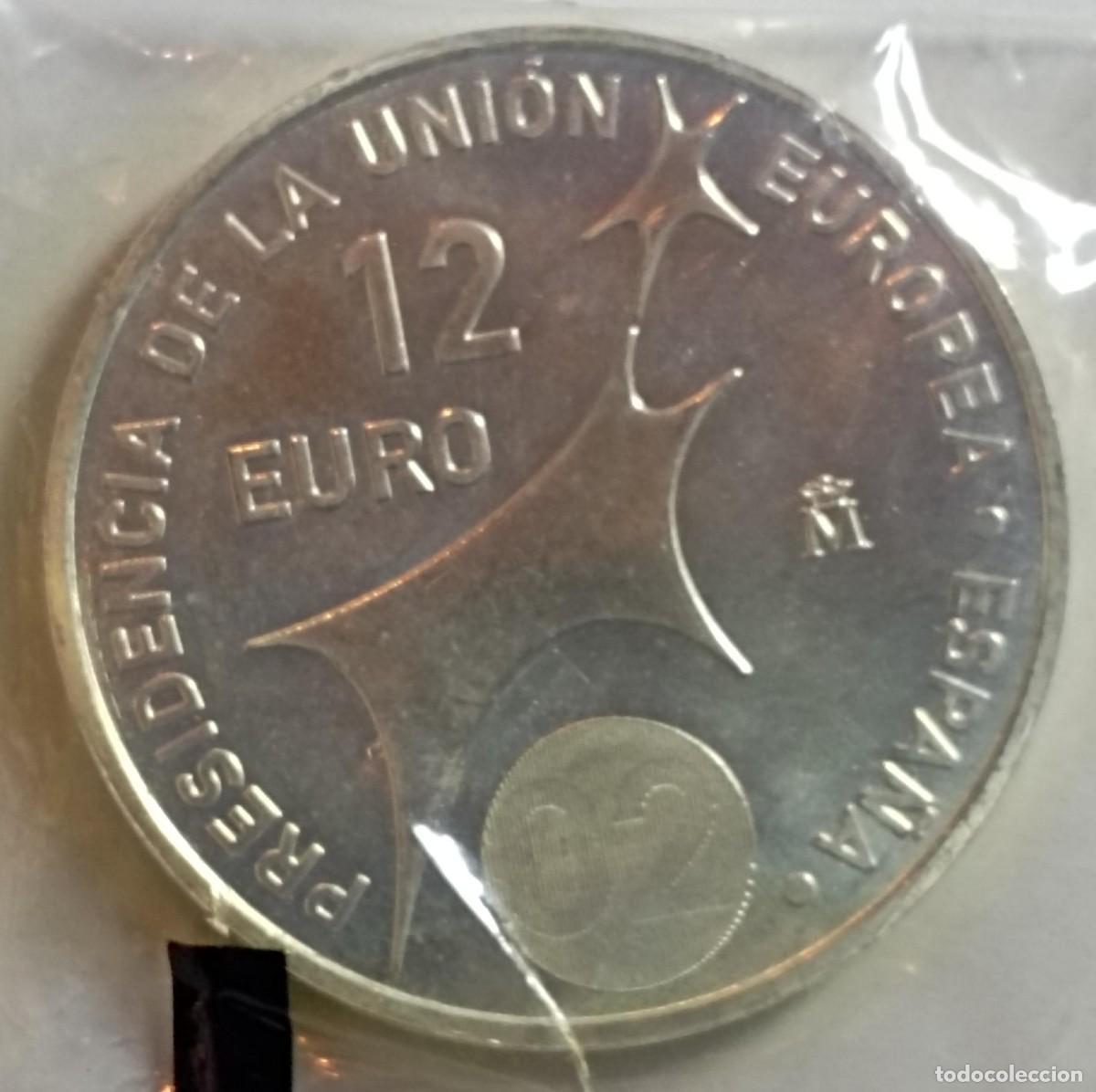 Euros: Moneda de Espa&ntilde;a 12 euros del 2002 de plata