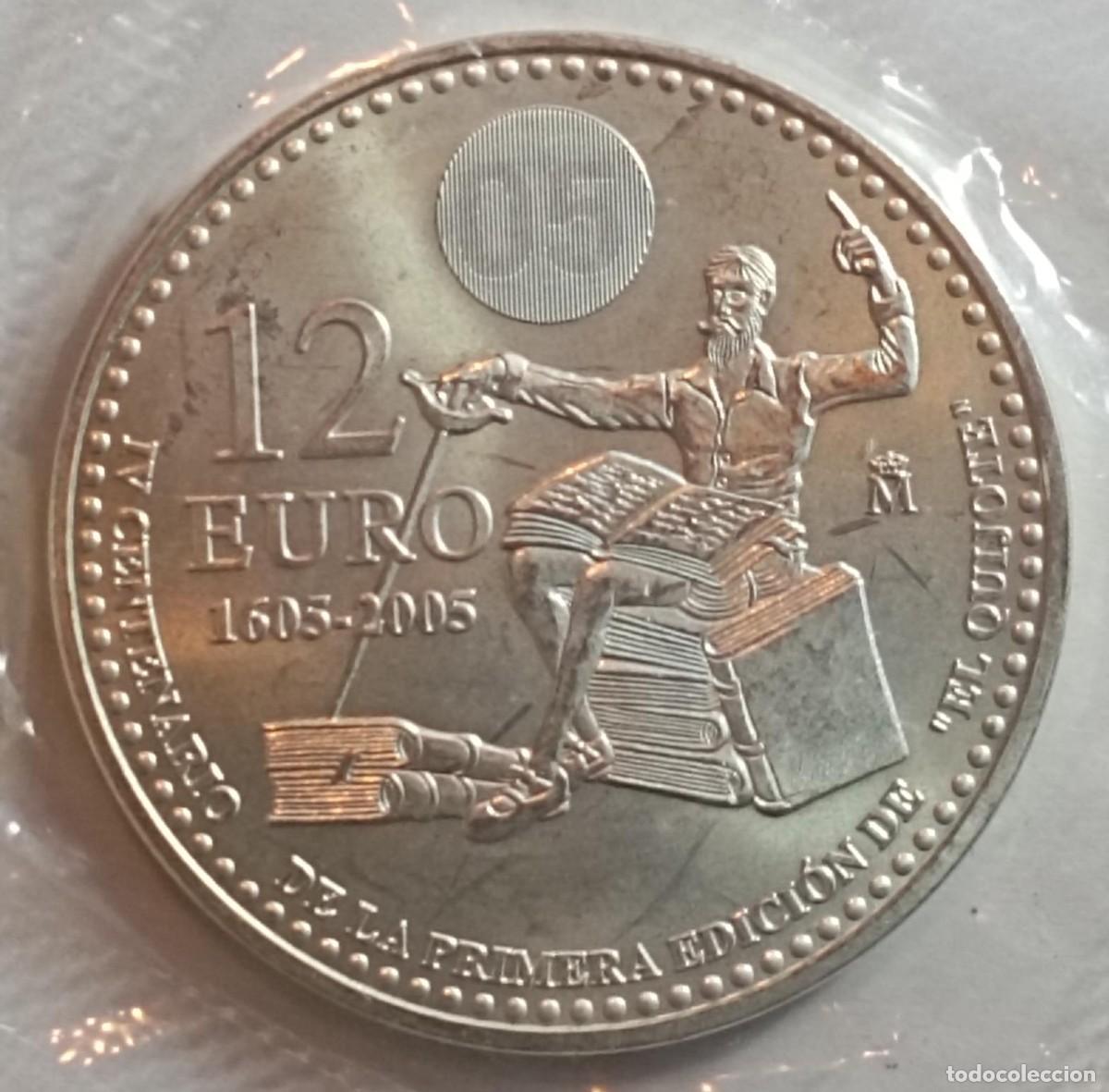 Euros: Moneda de Espa&ntilde;a 12 euros del 2005 de plata