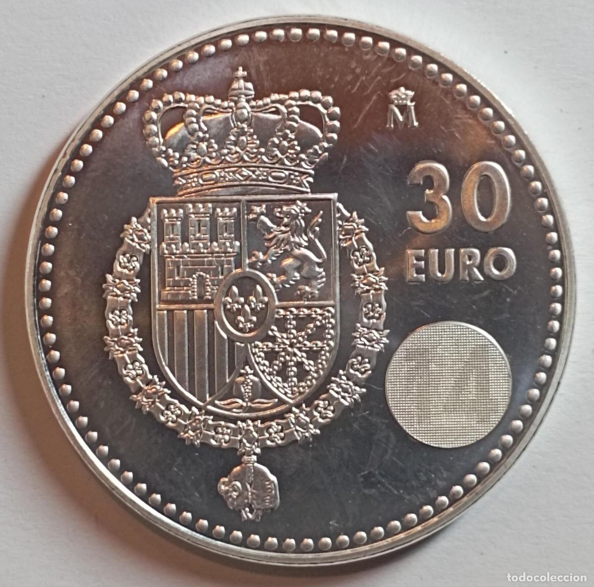 Euros: Moneda de Espa&ntilde;a 30 euros del 2014 de plata