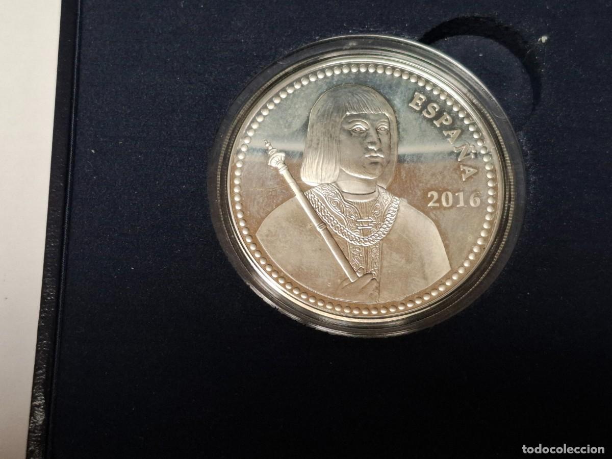 Euros: Moneda de PLATA de 10 EUROS de 2016 Centenario Fernando II, BANCO DE ESPA&Ntilde;A en PROOF
