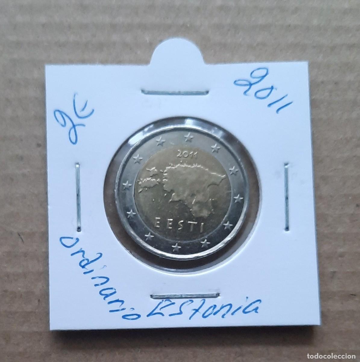 Euros: Estonia 2 euros ordinario 2011 circulada