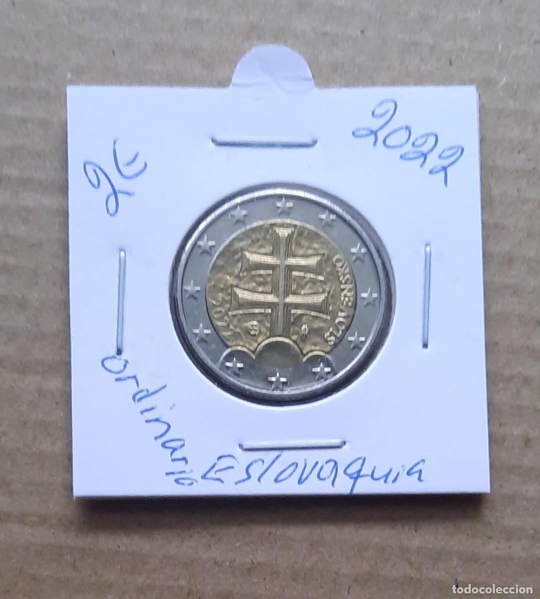 Euros: Eslovaquia 2 euros ordinario 2022 circulada