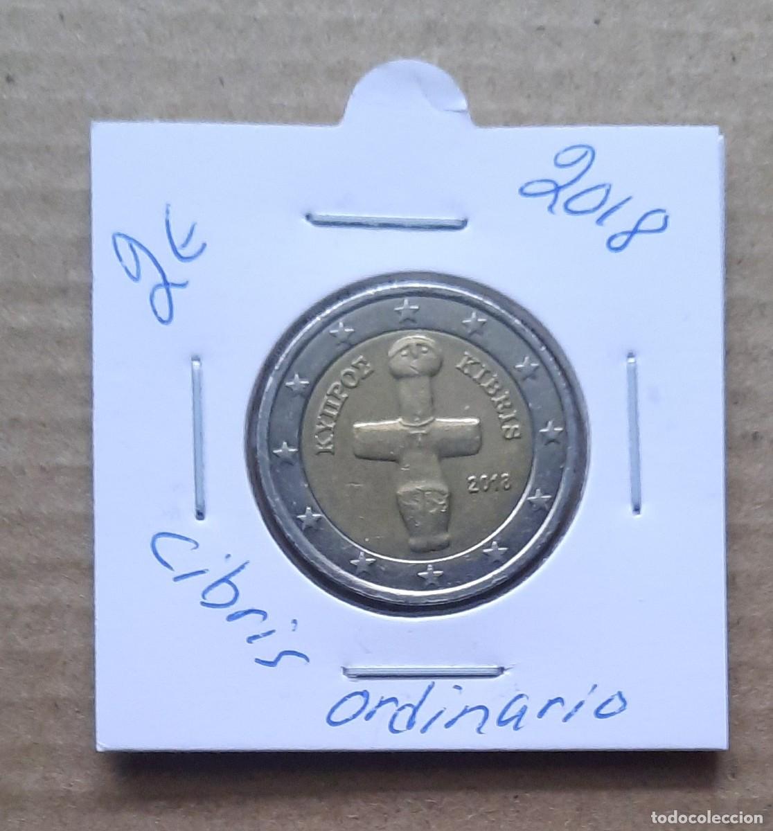 Euro: Chipre 2 euros ordinario 2018 circulada