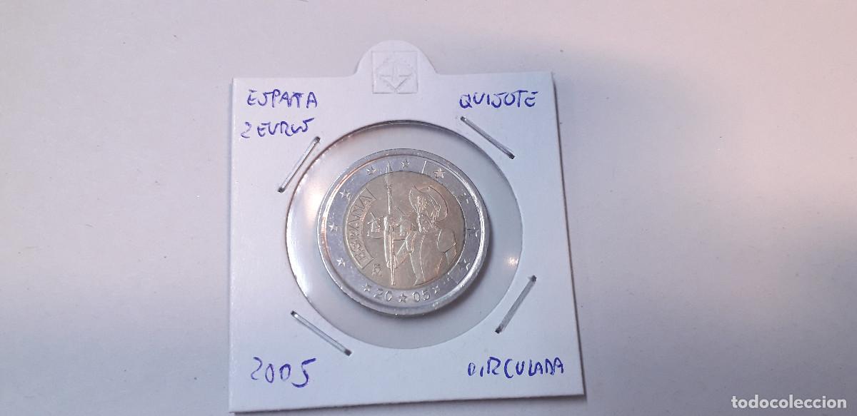 Euros: 003845NUM-X0087-Espa&ntilde;a 2 &euro; -2005 - el quijote -encartonada