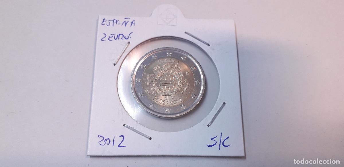 Euros: 003847NUM-X0089-Espa&ntilde;a 2 &euro; -2012 - X aniversario euro -encartonada
