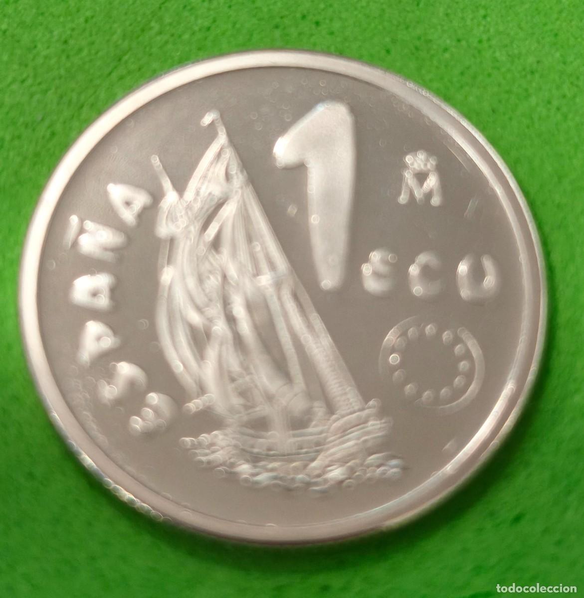 Euro: ESPA&Ntilde;A. A&Ntilde;O 1995. 1 ECU PLATA &rdquo;MARINA ESPA&Ntilde;OLA&rdquo;. PESO 6,22 GR