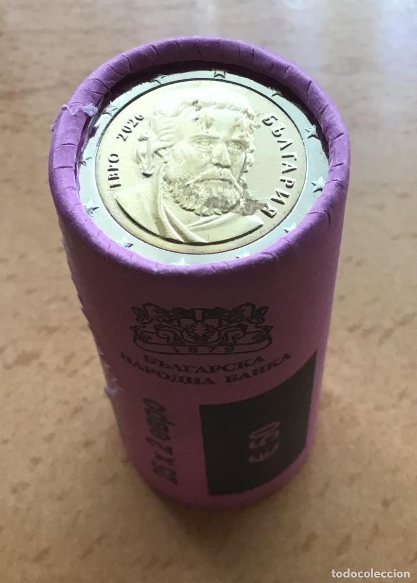 Euro: 2 euros de Bulgaria. A&ntilde;o 2026. Sin circular