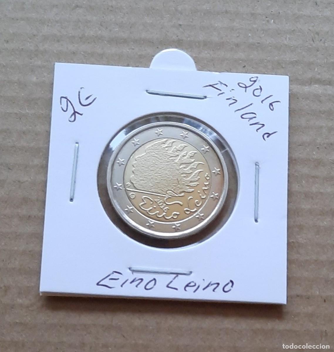 Euros: Finlandia 2 euros Eino Leino 2016 circulada