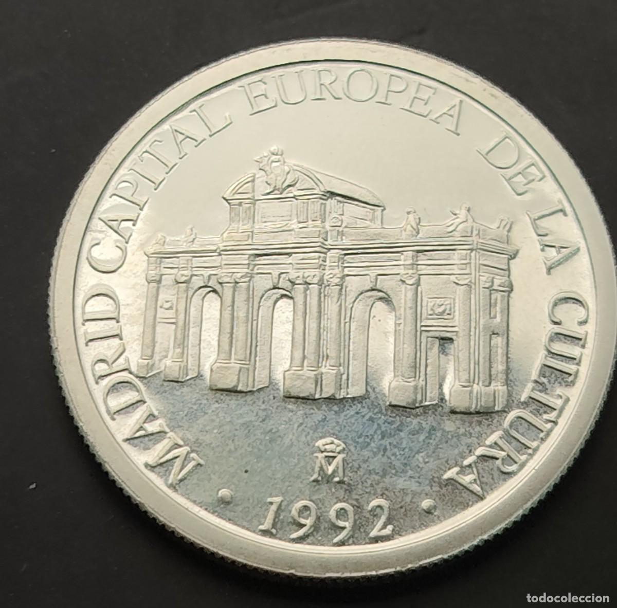 Euro: ESPA&Ntilde;A A&Ntilde;O 1992 , 1 ECU PLATA ( 925 ) &rdquo; MADRID EUROPEA &rdquo;. PESO 6,72 GR
