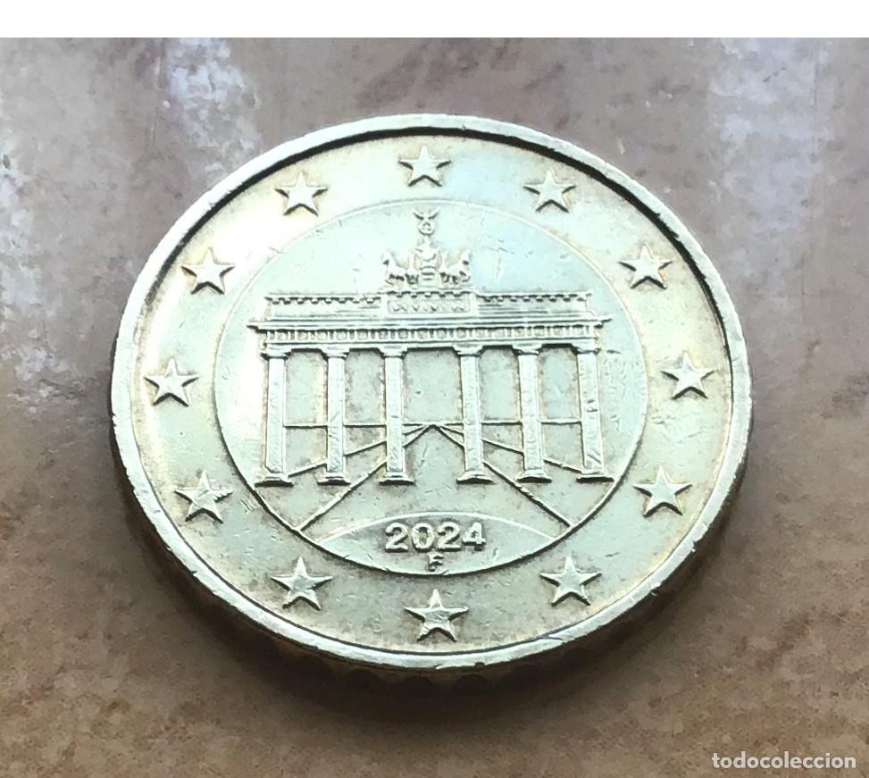 Euros: 10 c&eacute;ntimos de euro de Alemania. A&ntilde;o 2024 ceca F