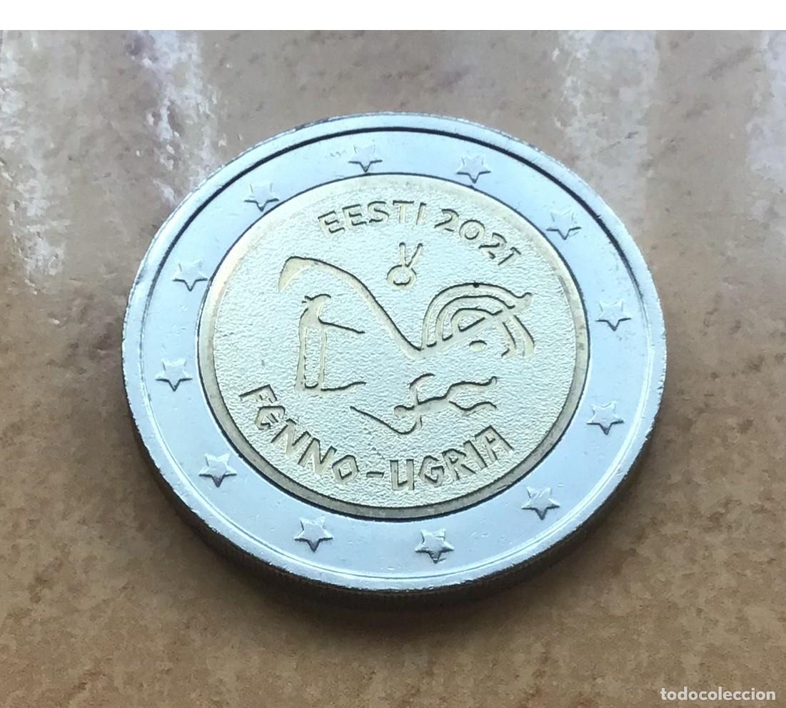 Euros: 2 euros conmemorativos de Estonia. Pueblos Finougrios. A&ntilde;o 2021. Circulada EBC