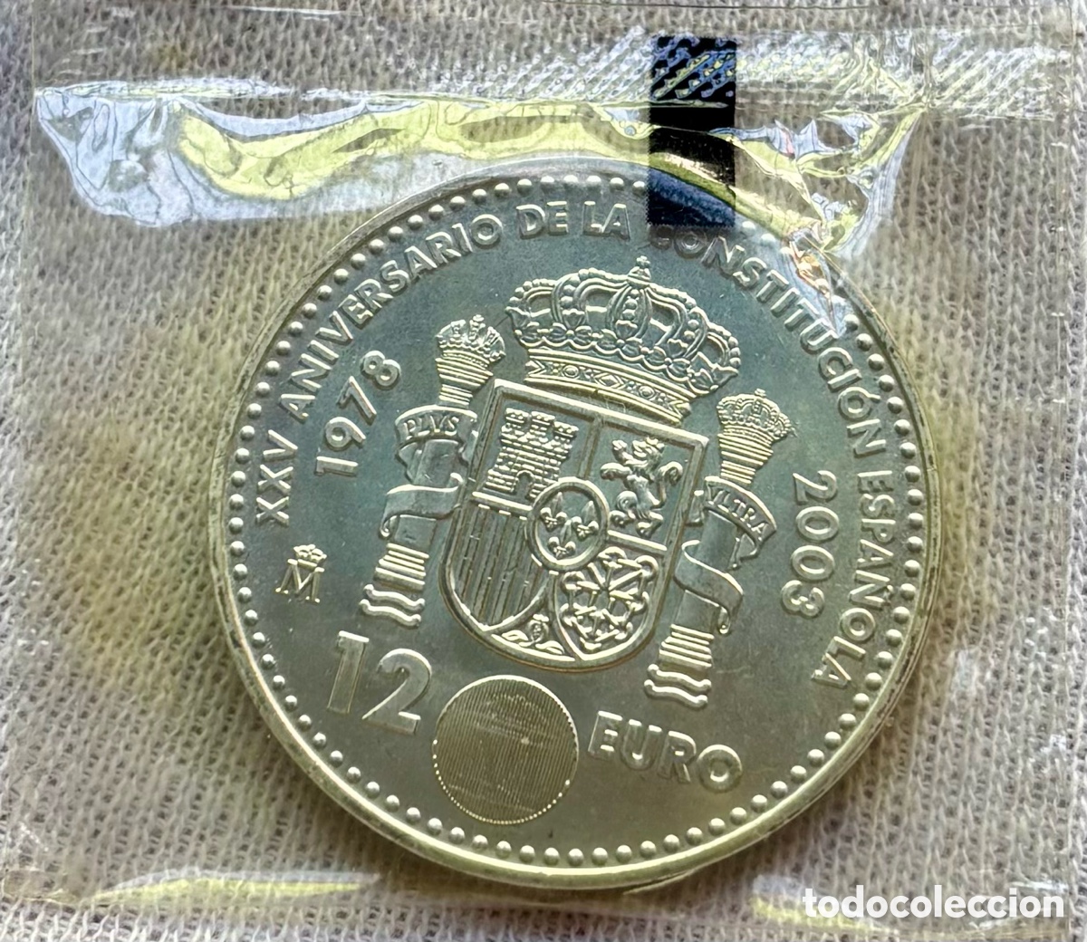 Euros: Moneda PLATA 12 Euro 2003 En Blister. 25 Aniversario Constituci&oacute;n Espa&ntilde;ola