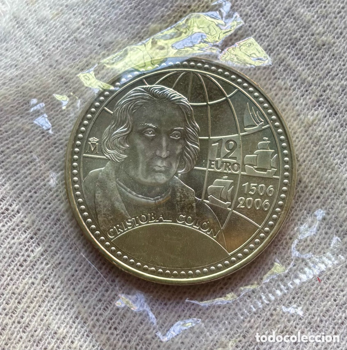 Euros: Moneda PLATA 12 Euro 2006 Blister Abierto . Crist&oacute;bal Colon