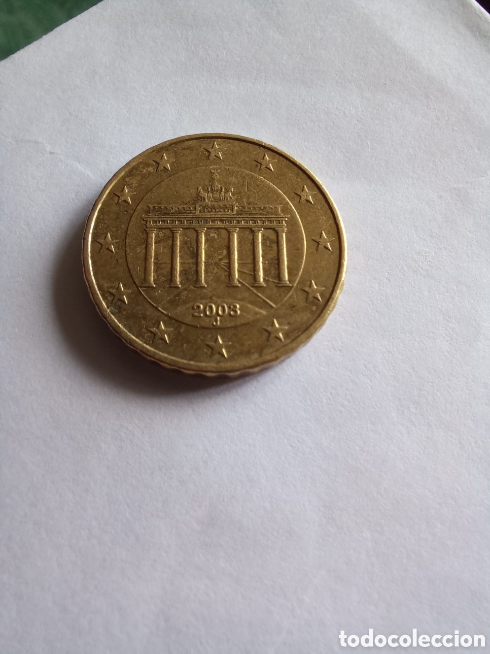 Euros: MONEDA 10 C&Eacute;NTIMOS DE EURO ALEMANIA - A&Ntilde;O 2003, CECA J (PUERTA DE BRANDERBURGO)